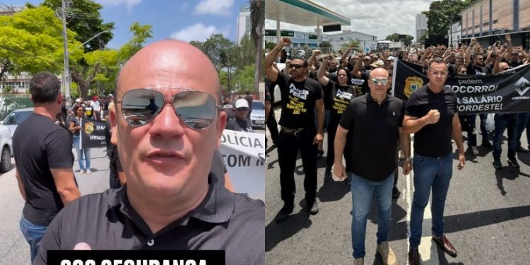 Deputado Cabo Gilberto participa de ato e defende melhoria salarial e valorização dos profissionais de segurança pública