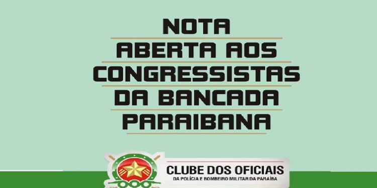 Em nota, Clube dos Oficiais apela aos deputados federais assinaturas em PEC do Piso Nacional da Segurança Pública