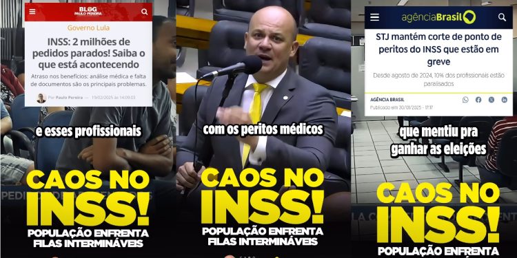 Deputado Cabo Gilberto critica tratamento do Governo com servidores do INSS, gerando filas e cidadãos prejudicados