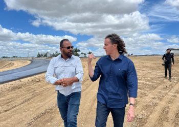 Veneziano inspeciona obra da duplicação da BR 230 em CG e prevê entrega do 1º viaduto até o meio do ano