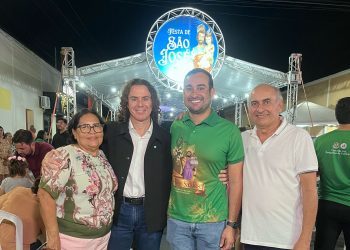 Veneziano é recebido por lideranças e participa da festa do padroeiro São José, de São José do Sabugi