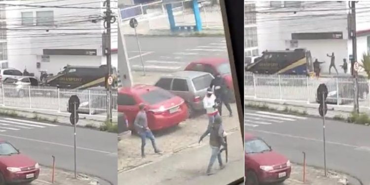 Deputado Cabo Gilberto posta caso do assalto a carro-forte em CG e cobra do Governo segurança à população