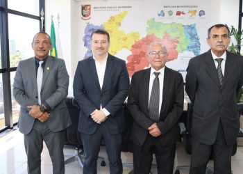 Procurador-Geral de Justiça do MPPB recebe visita institucional do presidente do Clube dos Oficiais da PM-BM