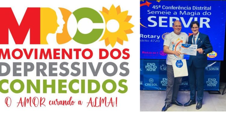 Idealizador do Movimento dos Depressivos Conhecidos (MDC) palestra na 45ª Conferência do Rotary Internacional