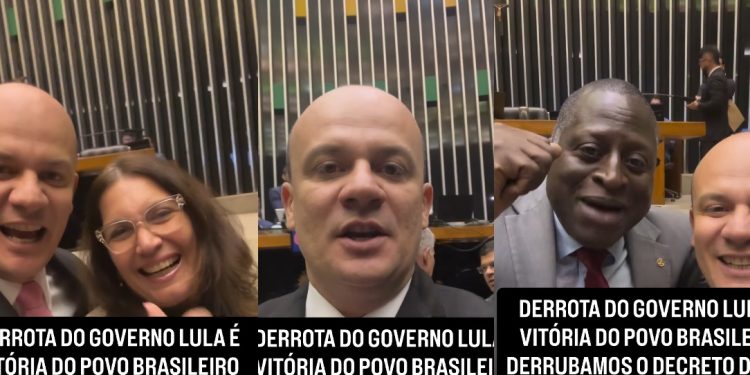 Por 383 votos a 98 Câmara derruba decreto de Lula aumentando IOF e deputado Cabo Gilberto comemora