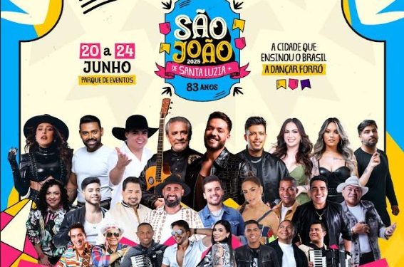 São João de Santa Luzia começa hoje e terá Wesley Safadão, Fagner, Pablo, Eliane, Capilé, Brasas do Forró entre outros