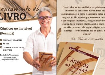 Cardiologista, escritor, poeta, triatleta, Dr Valério Vasconcelos lançará “Cânticos ao Invisível”, sua 16ª obra