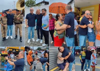FOTOS- Deputado federal Cabo Gilberto prestigia desfile cívico de Mangabeira, bairro onde mora desde criança