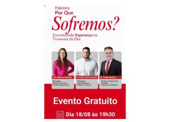 Faculdade Cidade Viva promove palestra para responder “Por que Sofremos?”, nesta segunda-feira, às 19h30