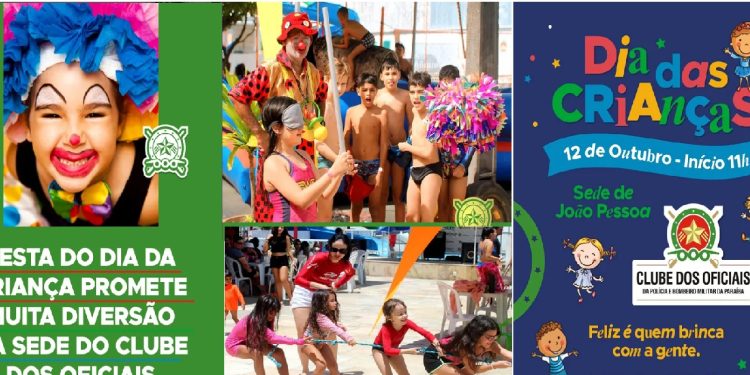 Dia das Crianças no Clube dos Oficiais terá ampla estrutura, brinquedos, palhaços, picolés e algodão doce