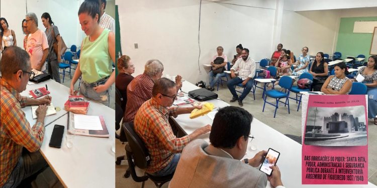 Historiadores José Octávio e Marta Falcão prestigiam lançamento do livro de Fernando Dutra em Santa Rita