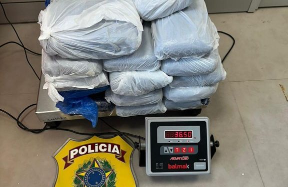 Polícia Federal prende mulher com 36 kg de maconha no aeroporto Castro Pinto na Grande João Pessoa