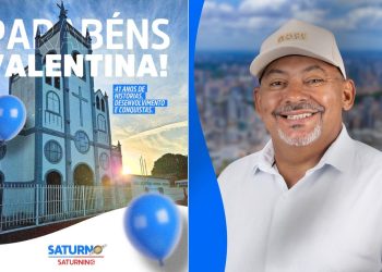 Identificado com as causas do Valentina, Saturno destaca fé e a força do povo, e parabeniza bairro por seus 41 anos