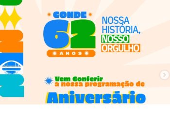 Conde celebra 62 anos com uma programação que une história, conquistas e participação popular