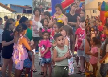 FOTOS- Instituto Sucesso promove festa das crianças no Valentina com brinquedos, presentes, algodão doce, pipoca e apresentações