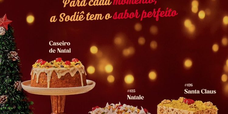 Sodiê lança linha especial de fim de ano com sabores inéditos, panetones recheados e kits presenteáveis