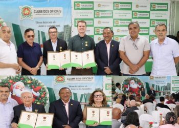 VEJA FOTOS- Prestigiado almoço de confraternização do Clube dos Oficiais homenageia civis e militares