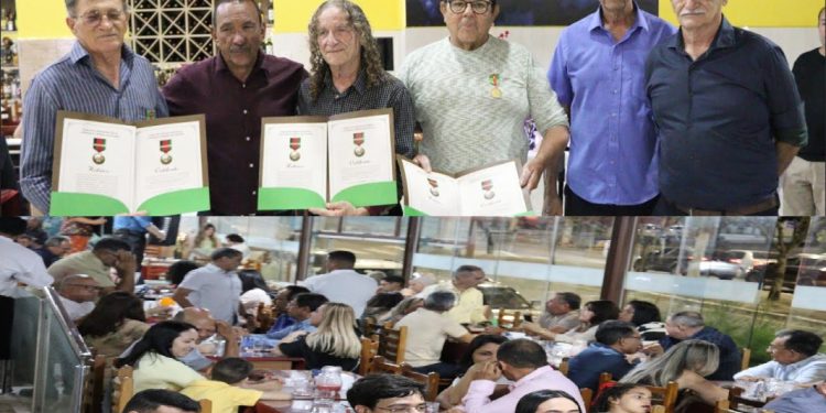 Clube dos Oficiais da PM e BM realiza confraternização em CG com jantar, homenagens e sorteios de brindes
