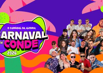 Carnaval de Conde 2026 terá seis dias de festa com shows, trio elétricos e blocos de rua, de 12 a 17 de fevereiro