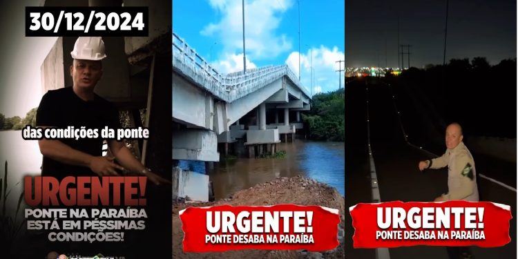 Veja vídeo no dia em que o deputado Cabo Gilberto visitou a ponte e alertou Governo Lula sobre o risco de desabamento