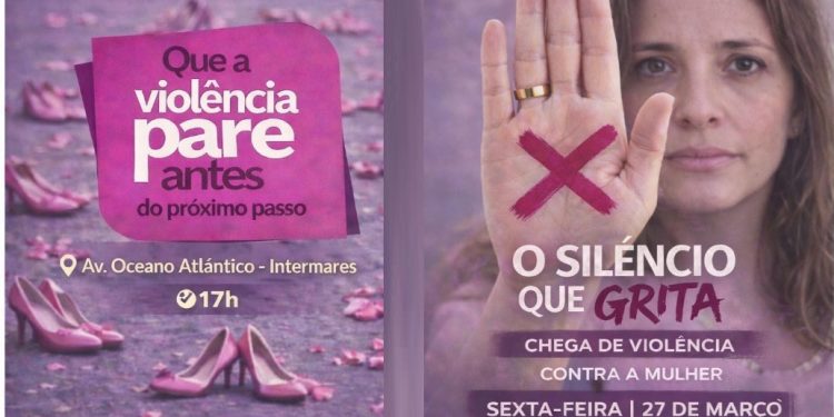 Caminhada “O Silêncio que Grita” mobiliza sociedade em Cabedelo em protesto a violência contra às mulheres