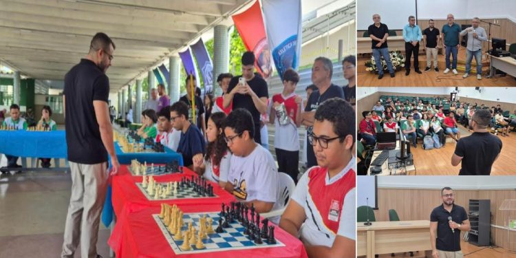 Professores e alunos do Projeto de Xadrez Escolar em João Pessoa participam de formação com o Grande Mestre André Diamant