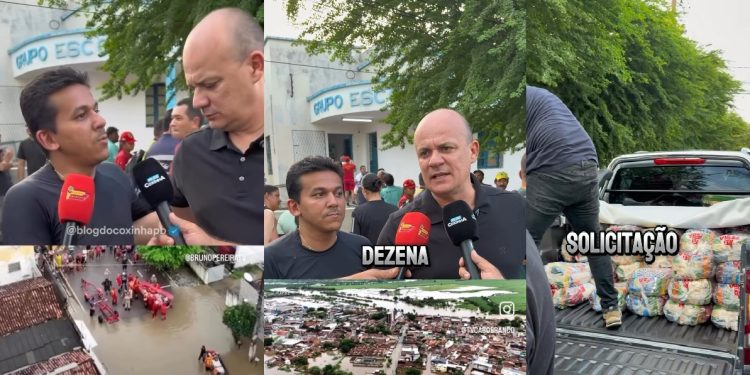 Cabo Gilberto, ao lado do prefeito Jackson, visita área atingida, prega união de todos, entrega cestas básicas e anuncia R$ 5 milhões em emendas para Santa Rita