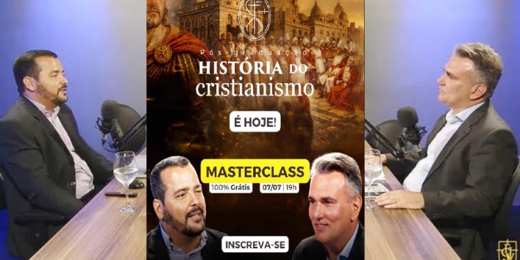 Faculdade Cidade Viva realiza Masterclass hoje sobre História do Cristianismo com os professores Sérgio Queiroz e Carlos Kleber