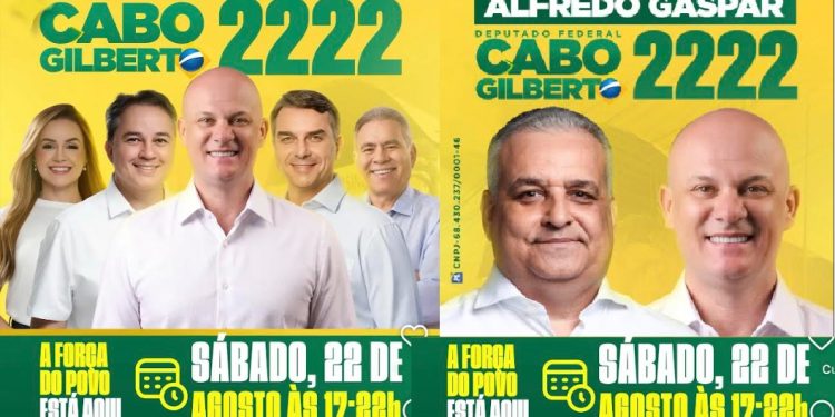 Cabo Gilberto lança campanha em Mangabeira, bairro onde mora, com presença de Alfredo Gaspar, Efraim, Queiroga e população