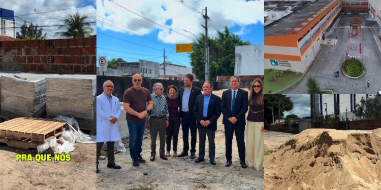 Cabo Gilberto destina recursos para 50 leitos a pacientes com câncer no Laureano e se emociona ao ver obra a todo vapor