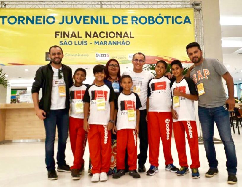 Alunos de escolas públicas de Santa Rita são campeões de Torneio Nacional de Robótica