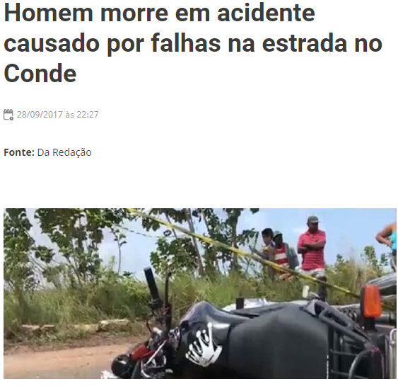 Após acidentes, mortes e protestos, enfim Governo vai recuperar estrada que liga Conde a Jacumã