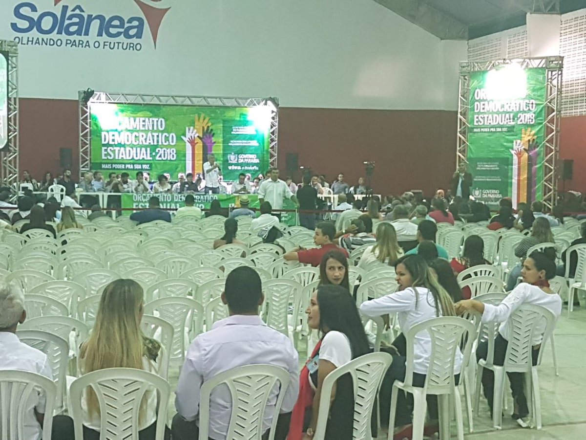 Governador participa em Solânea da última plenária do OD , anuncia obras e libera recursos do Empreender
