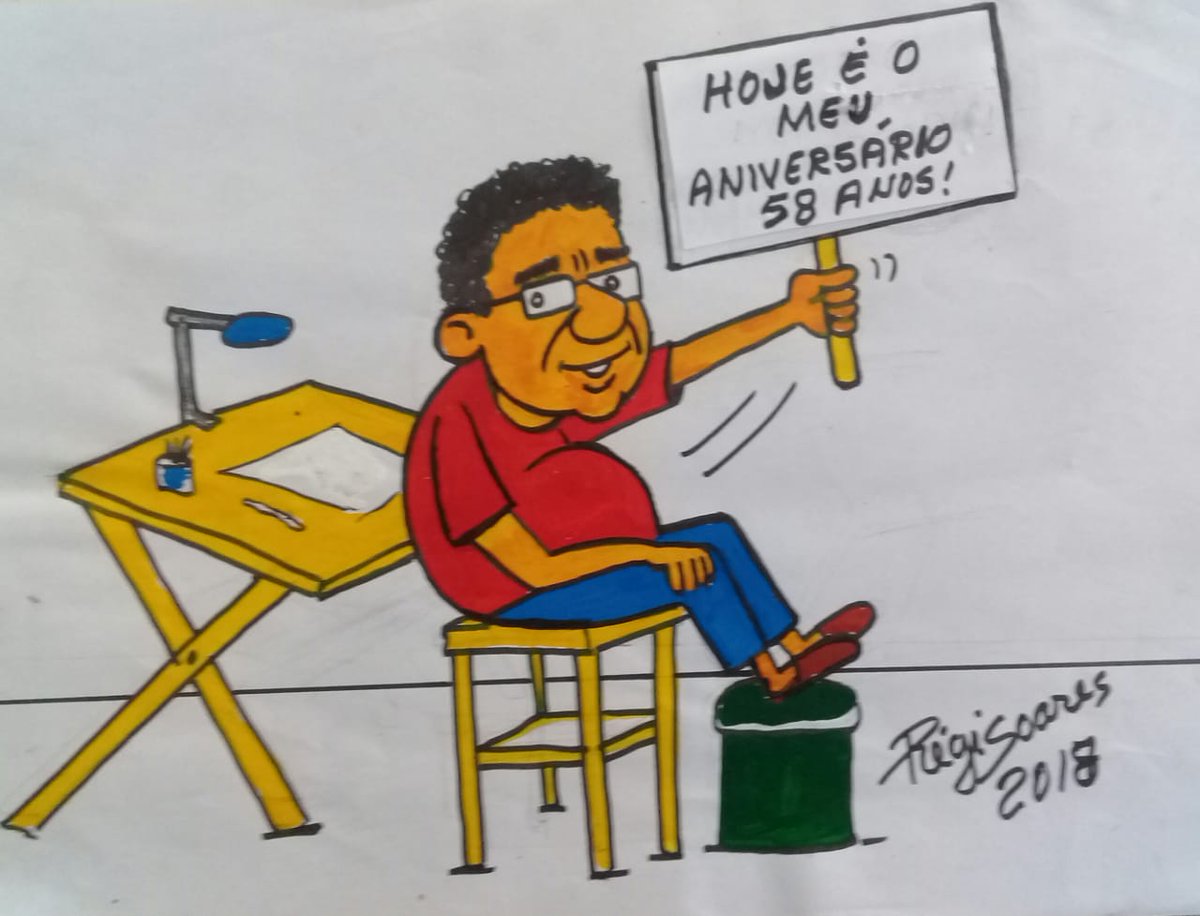 PARABÉNS PRA VOCÊ  : Blog presta homenagem pelo aniversário do chargista Régis Soares