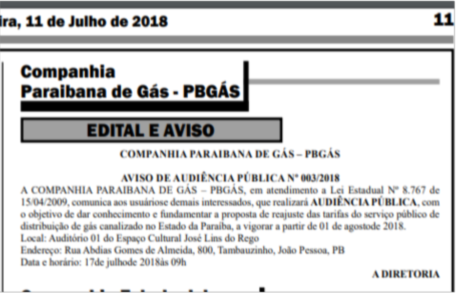 RICARDO IMPOSTINHO – Dois meses após aumentar gás veicular, residencial e industrial, Governo da PB já anuncia novo aumento