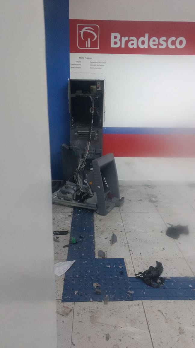 VEJA O MAPA DA VIOLÊNCIA : Bandidos explodem caixa eletrônico do Bradesco em Pirpirituba e Paraíba registrada 60 ataques a bancos