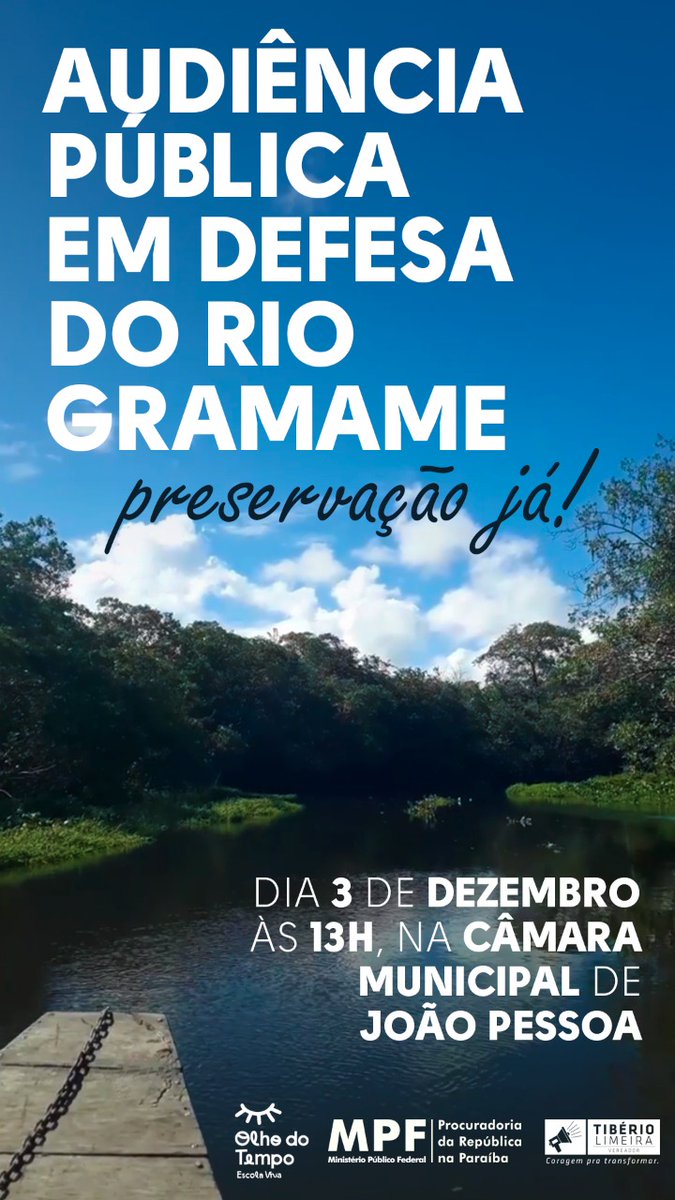 Presença de cianotoxinas e veneno agrícola nas águas em Gramame Mamuaba, que abastecem a Capital, será tema de Audiência com membros do MPF e MPPB