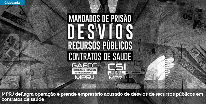 Após MP/RJ conseguir prisão de 11 envolvidos no esquema da Cruz Vermelha, cabe aos Ministérios Públicos Estaduais prosseguir investigações na Paraíba e no Pará