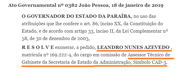 TENSÃO NO JARDIM GIRASSOL :Governador João Azevedo demite assessor e “braço-direito” da secretária Livânia Farias, que havia sido nomeado por Ricardo Coutinho em 2011