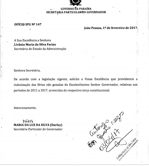 Inspeção do TCE apura legalidade em pagamento de R$ 220 mil de férias não gozadas retroativas, desde 2011, ao ex-governador RC