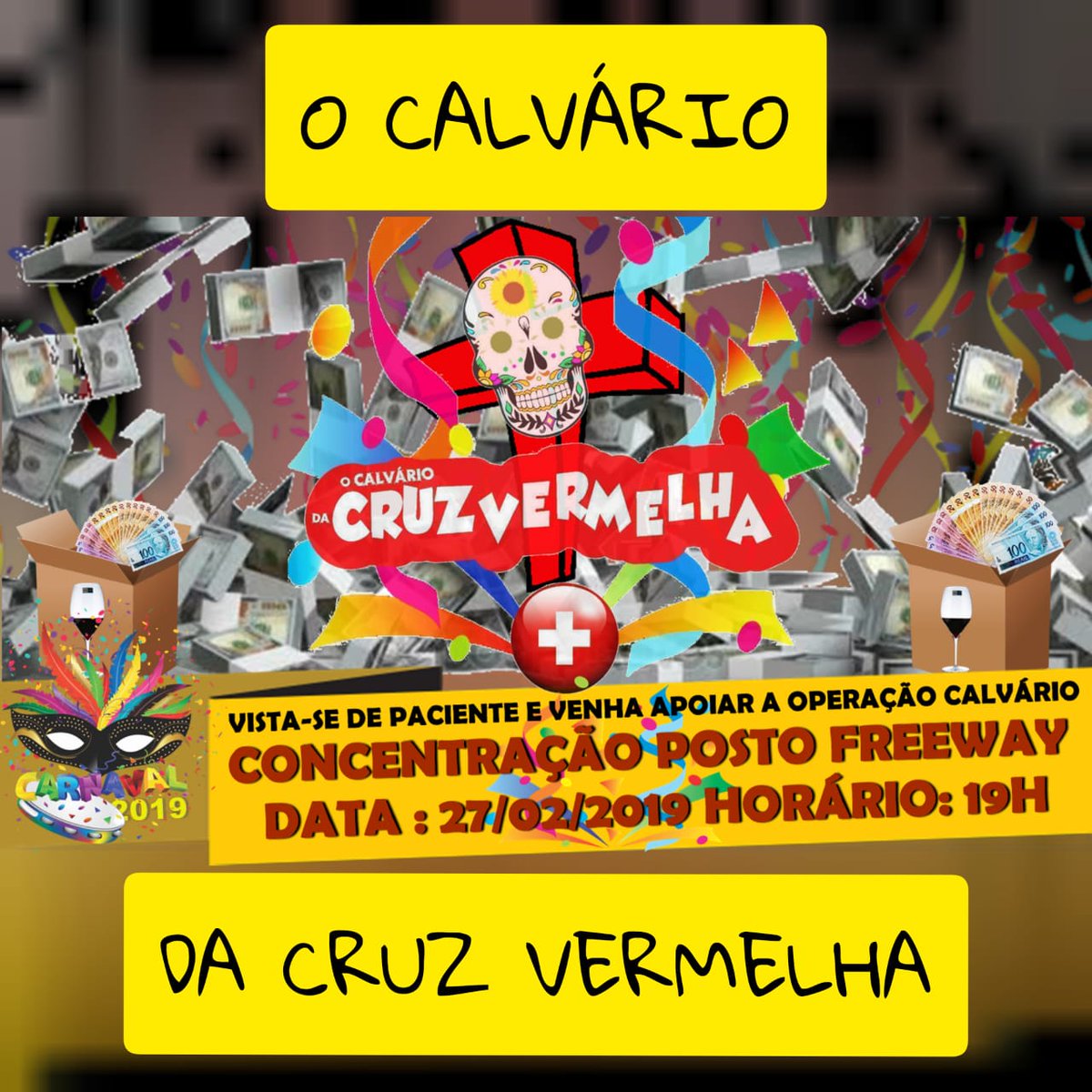 Bloco “Calvário da Cruz Vermelha”  sai hoje em JP em apoio à investigação para prender o “Chupa Sangue” que levou o dinheiro da saúde