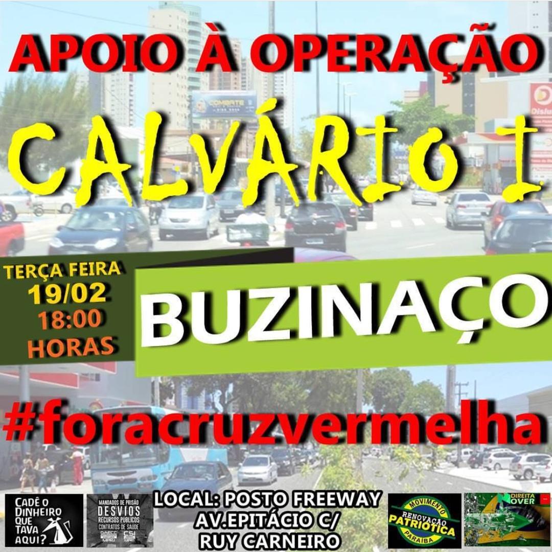 ESCÂNDALO DA CRUZ VERMELHA : Populares realizam ato de apoio às investigações da Operação Calvário