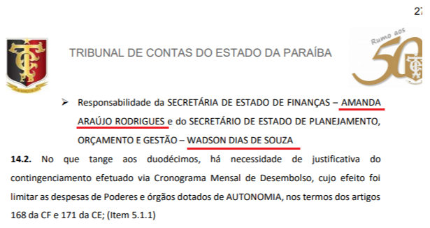 Secretários Waldson de Souza e Amanda Rodrigues devem explicar redução de R$ 85 milhões de duodécimo