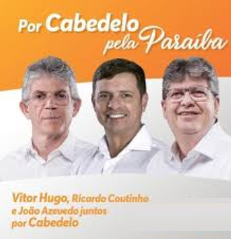 Ricardo e João, aparecem em mídia de campanha eleitoral de Victor Hugo em Cabedelo