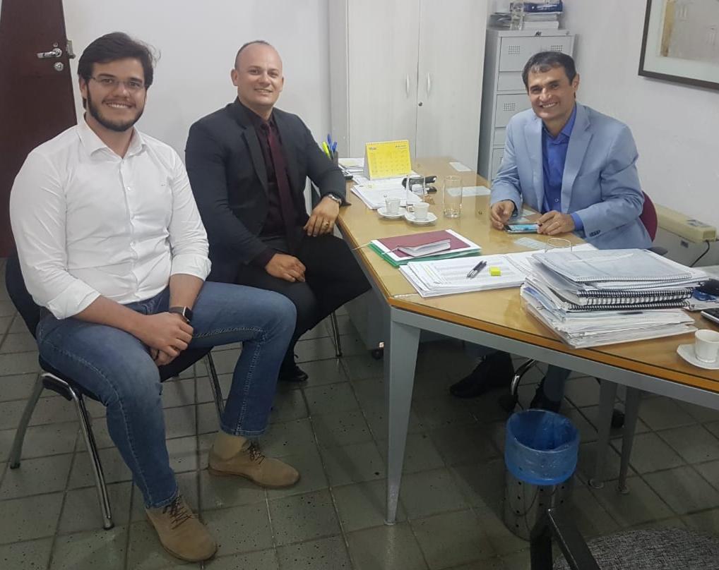 Deputado Cabo Gilberto(PSL) visita prefeito Romero às vésperas da vinda de ministro Marcos Pontes, da Ciência e Tecnologia, à Campina Grande