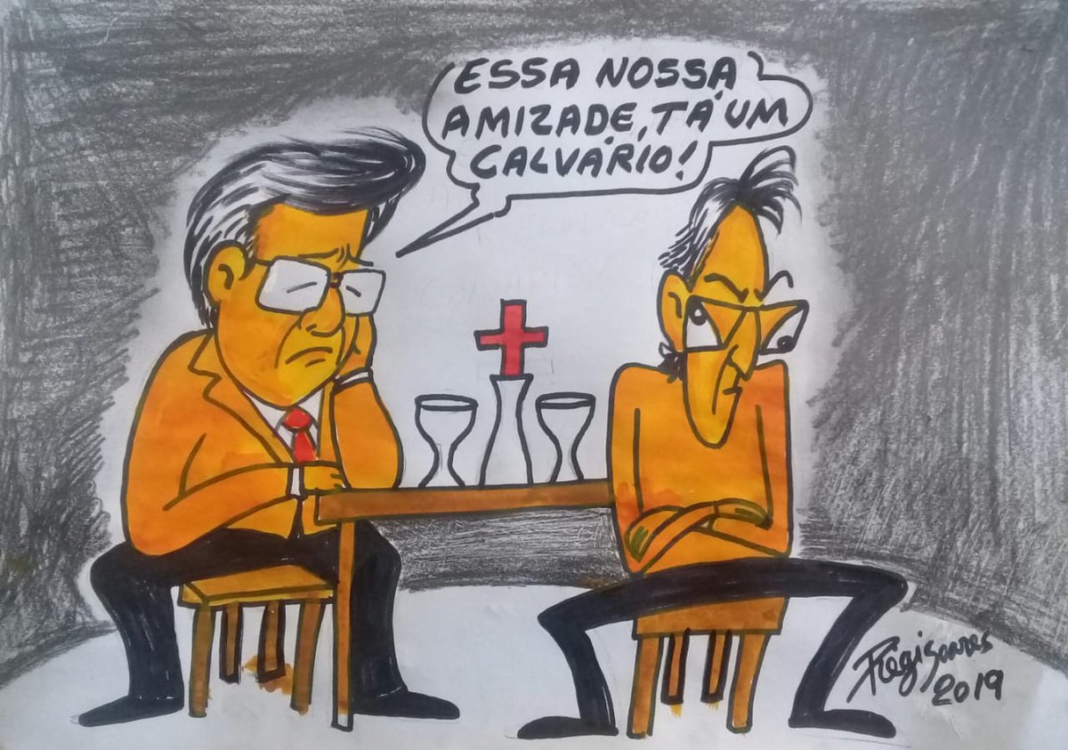 Bem que o chargista Régis Soares tinha razão……