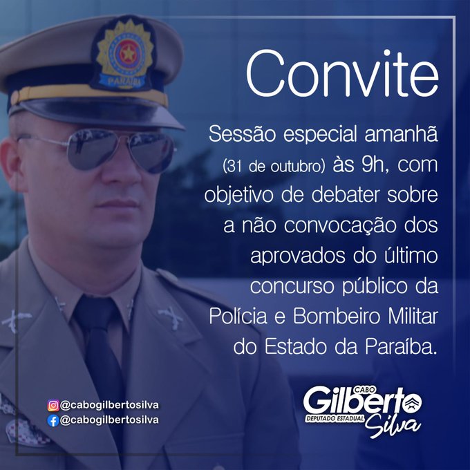 Assembleia Legislativa realiza sessão para debater a não convocação dos aprovados no último concurso da Polícia Militar da Paraíba