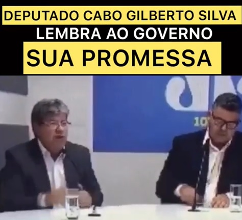 VEJA VÍDEO – Deputado Cabo Gilberto exibe promessa do governador em convocar PMs concursados, durante sessão especial para debater a não convocação dos aprovados