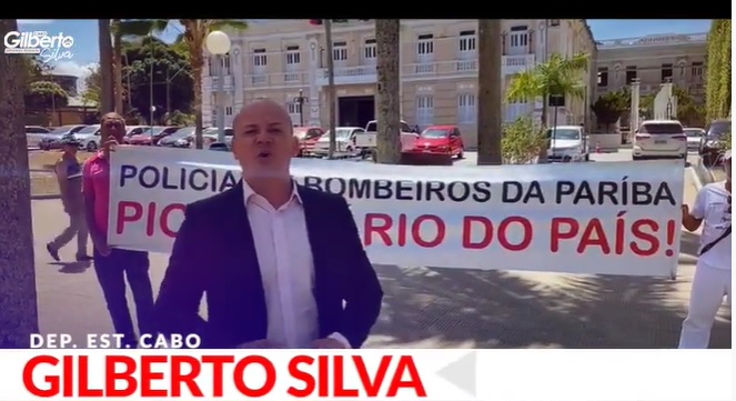 VÍDEO – Deputado Cabo Gilberto convoca policiais à Assembleia Geral nesta 4ª feira : “Governo atolado em corrupção paga pior salário do país”