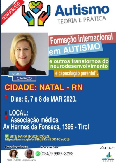 Nora Cavaco, referência mundial em Autismo, ministra Curso Internacional sobre o tema em Natal neste fim de semana